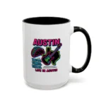 Austin Neon Coffee Mug – Texas Tacos and Tunes Mug - Image 39