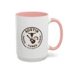 Austin Texas Badge Mug – Rustic Tacos Tunes Life Mug - Image 41