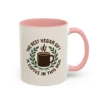 Best Vegan Gift Mug – Coffee Lover Cup with Laurel Wreath Design - Image 9