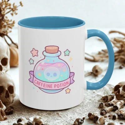 caffeine potion coffee mug cute halloween gift basket idea fry4v