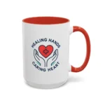 Caring Nurse Mug – Healing Hands Caring Heart Coffee Cup - Image 42
