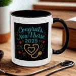 Congrats New Nurse Mug 2025 – Graduation Gift for Nurses