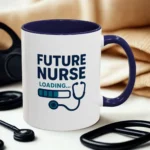 Future Nurse Mug – Nursing Student Gift with Stethoscope Design