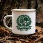 One With the Woods Monochrome Mushroom Mug - Image 2