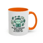 Plant Based Coffee Mugs – Cute Vegan Blender Design with “Plant-Based Power” - Image 45