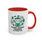 Plant Based Coffee Mugs – Cute Vegan Blender Design with “Plant-Based Power” - Image 38