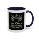 Save Lives Vegan Mug – “Eat Plants, Save Lives, Drink Coffee” Cup - Image 5