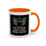 Save Lives Vegan Mug – “Eat Plants, Save Lives, Drink Coffee” Cup - Image 23