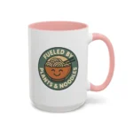 Vegan Foodie Mug – “Fueled by Plants & Noodles” Cute Bowl Design - Image 41