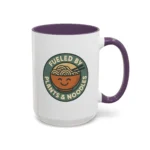 Vegan Foodie Mug – “Fueled by Plants & Noodles” Cute Bowl Design - Image 31