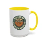Vegan Foodie Mug – “Fueled by Plants & Noodles” Cute Bowl Design - Image 33