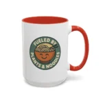 Vegan Foodie Mug – “Fueled by Plants & Noodles” Cute Bowl Design - Image 42