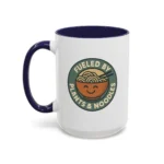 Vegan Foodie Mug – “Fueled by Plants & Noodles” Cute Bowl Design - Image 14