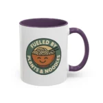 Vegan Foodie Mug – “Fueled by Plants & Noodles” Cute Bowl Design - Image 46