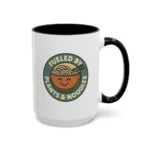 Vegan Foodie Mug – “Fueled by Plants & Noodles” Cute Bowl Design - Image 39