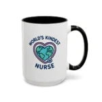 World’s Kindest Nurse Mug – Heart Globe Design Appreciation Gift - Image 40